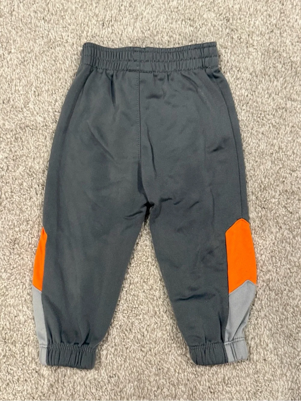Nike Baby 12M Gray Orange Track Jacket & Pants Set